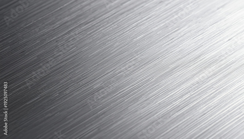 Brushed silver metal texture subtle diagonal grain, reflective modern surface, soft highlight