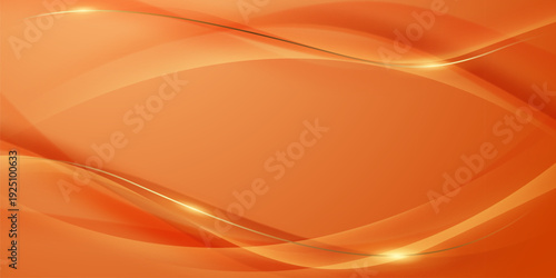 Abstract background vector illustration with a modern design, orange and gold colors, and geometric elements.