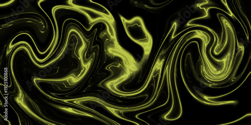 Black, green marble oil ink liquid swirl texture for do ceramic counter dark abstract light background.  Acrylic painting with colorful shiny gradient Design Projects and Text. 