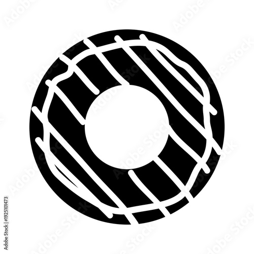 Donut icon vector. dessert Illustration sign. sweet symbol. bakery buttons.