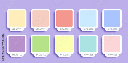 Trendy colors palette cozy color palette pastel minimalism swatch modern shade tone with hex