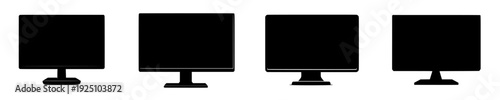 Elegant Silhouette of a Sleek Desktop Monitor