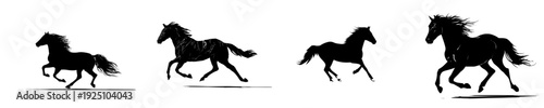 Galloping Silhouette: The Elegance of Motion