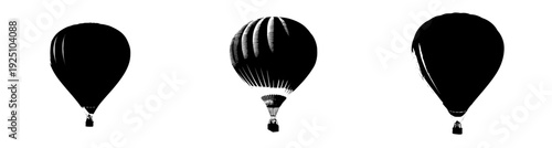 Elevated in the Sky: A Hot Air Balloon Silhouette