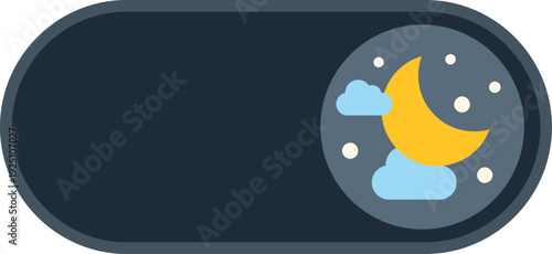 Interface element showing a night mode or dark theme enabling switch