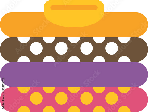 Stack of neatly folded clothes representing housekeeping and organization