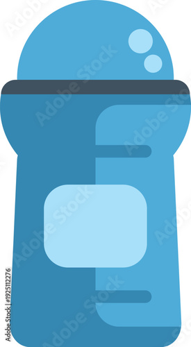 Blue roll on deodorant bottle symbolizing daily body care and freshness