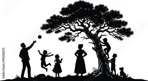 Black silhouette of a professional music conductor holding a baton and gesturing with open arms, isolated flat vector illustration, orchestral performance.