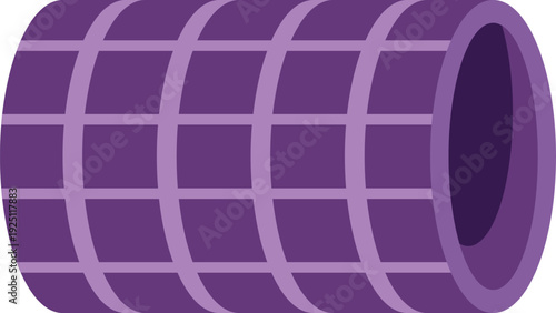 Purple hair roller tool for personal care and beauty styling