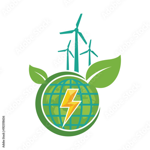 Renewable energy sources combining wind and solar power for sustainable living.