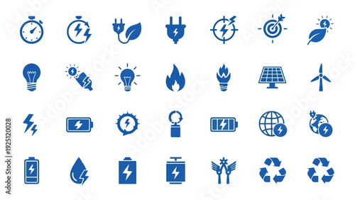 A collection of diverse icons representing various activities and services