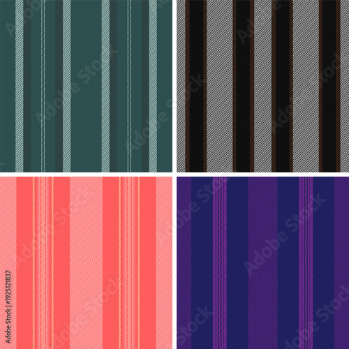 Striped collection optimized for DIY enthusiasts. The pack works for scrapbooks, greeting cards, and handmade gifts. Vector artwork handles production sizes.