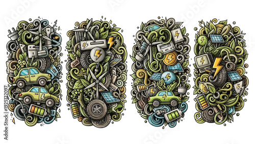 Colorful abstract geometric patterns in a vibrant, symmetrical arrangement