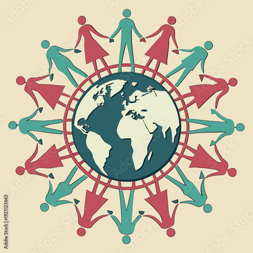 International Day for the Elimination of Racial Discrimination – Diverse Hands Unity Concept, Equality and Anti-Racism Awareness Illustration