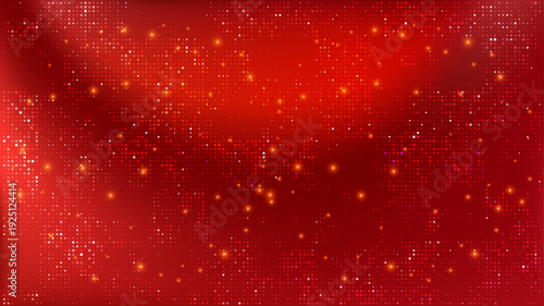 Abstract red digital background. Soft gradient pixel mosaic