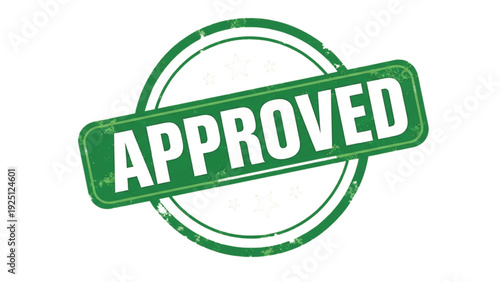Green Approved Stamp with White Text on White Background 1