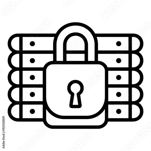 Secure data center with locked server racks, representing cybersecurity and protection.