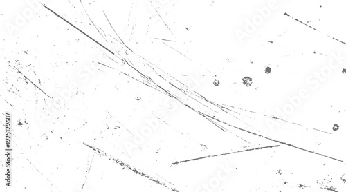 Grey scratches and speckles on a white background texture grunge