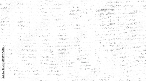 White background with scattered small grey dots and squares forming irregular horizontal lines