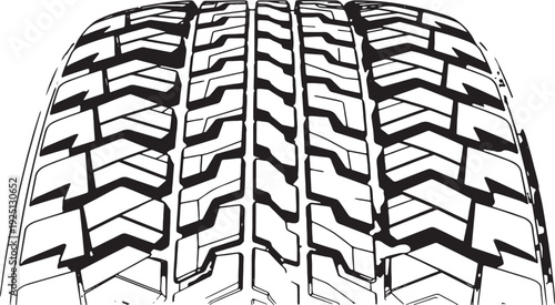 Wheel tires. Car tire tread tracks, motorcycle racing wheels icons and dirty tires track vector illustration set