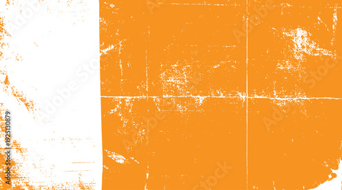 Orange and white distressed textured background with abstract grunge and subtle lines