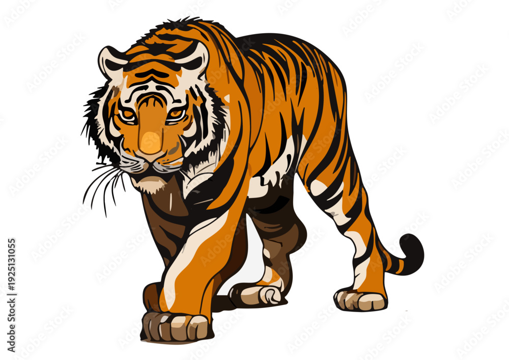 Fototapeta premium tiger vector illustration