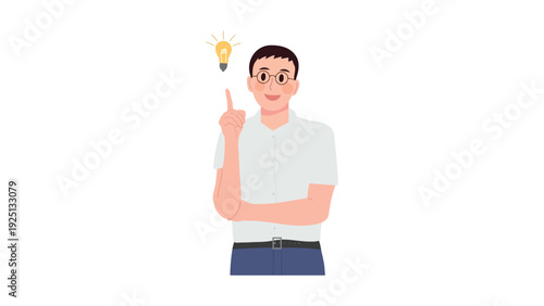 Creative professional holding a light bulb symbolizing a new idea or innovation