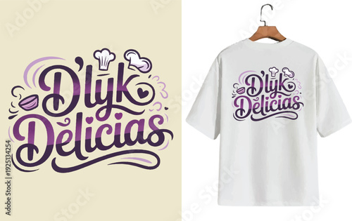 typography design for t-shirts and other print production. 