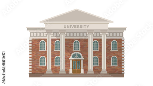 Historic university building with grand architectural design and central entrance.