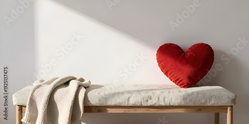 red armchair in the room