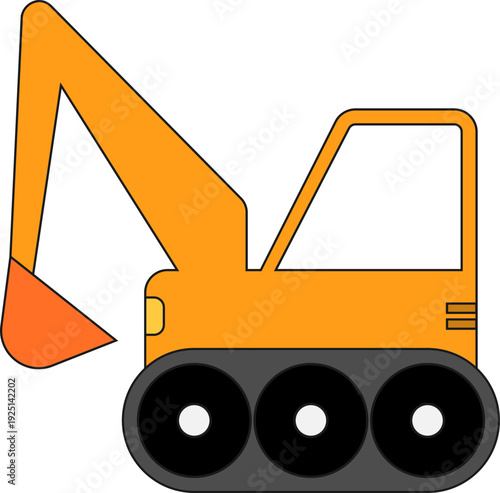 Cute colorful car vector illustration for kids
