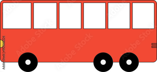 Cute colorful car vector illustration for kids