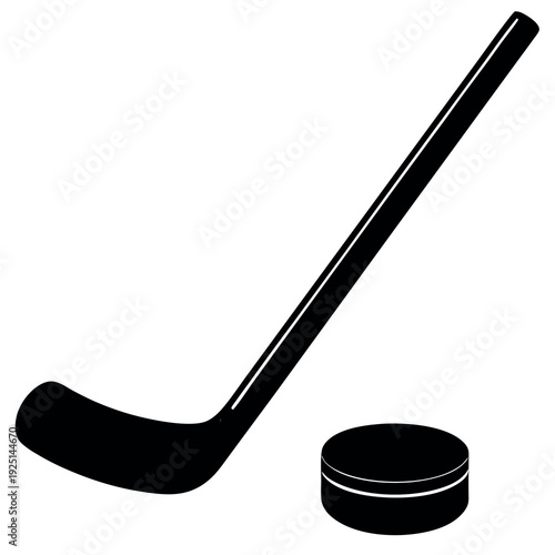 Isolated ice-hockey on white background 