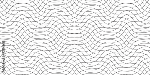 Waves line set. Wave ornament pattern. Set of wavy zigzag lines. Wave thin line background. vector