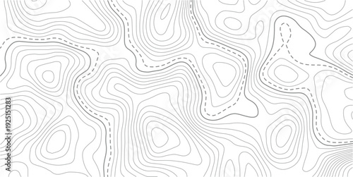 Modern relief white and gray line location discovery. vector topo map design paper background.abstract wavy background. topographic contour background. Topography background. Vector banner. Topo.