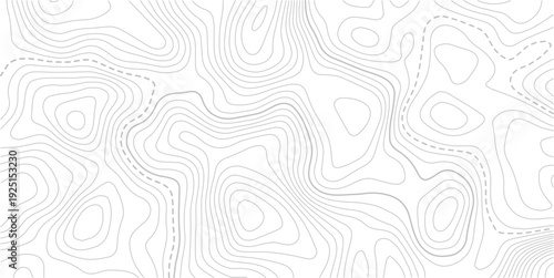 Abstract pattern with lines seamless pattern and topography. The stylized height of the topographic map contour in lines and contours isolated on transparent.