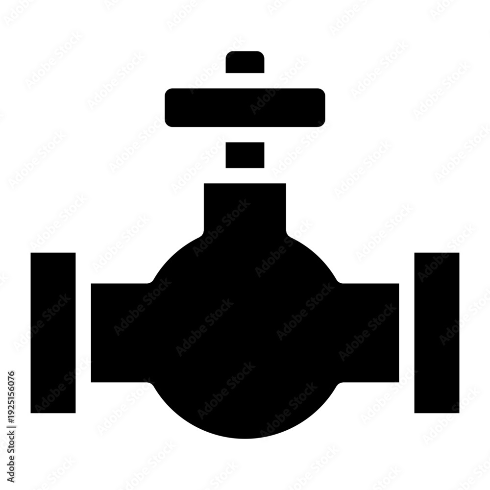 Obraz premium Walve icon glyph style vector illustration