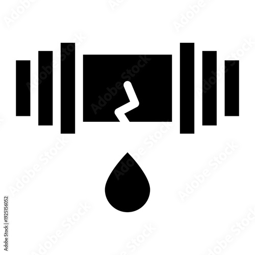 Leak  icon glyph style vector illustration