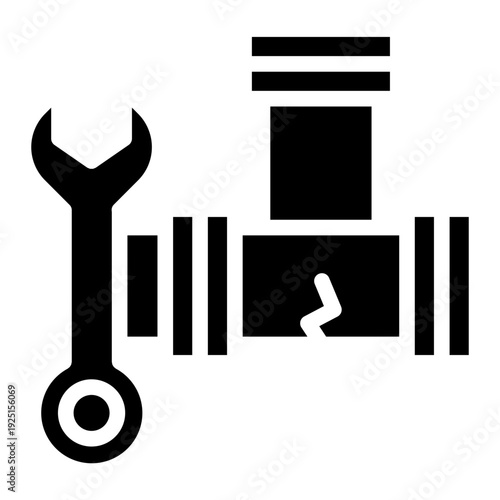Leaking  icon glyph style vector illustration