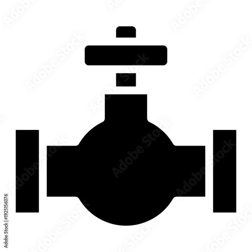 Walve icon glyph style vector illustration