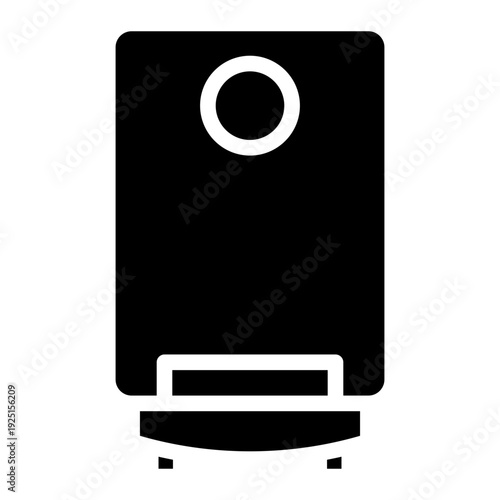Water heater icon glyph style vector illustration