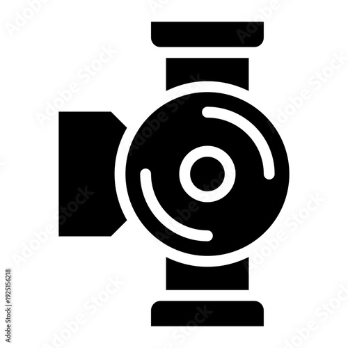 Circulator pump icon glyph style vector illustration