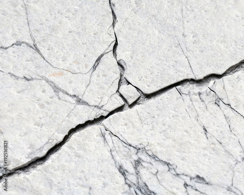 Cracked White Marble Texture Background