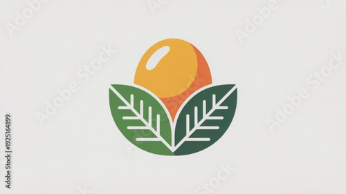 Vibrant orange fruit with green leaves symbolizing growth and nature healthy eating and wellness concept