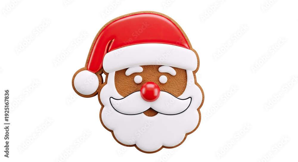 Obraz premium Santa Claus Gingerbread Cookie