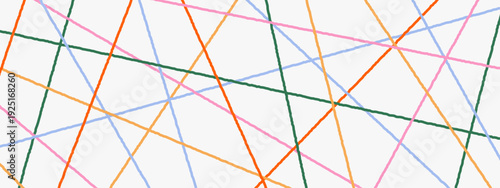 Line abstract string with pattern thread geometric and random straight texture. Mess messy scribble with yarn chaotic chaos and vector angle background. Drawing gradation line with isolated.