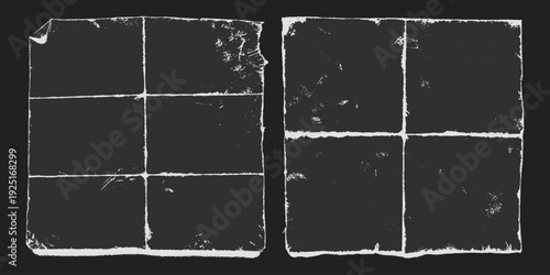 Cover overlay vinyl for paper texture film and distressed grunge scratch. Transparent torn album for spray frame grime and backdrop worn music. Cover package background for paper mockup isolated.