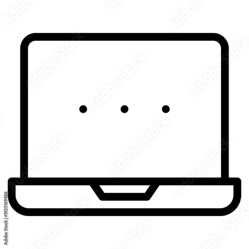 Laptop icon vector illustration.