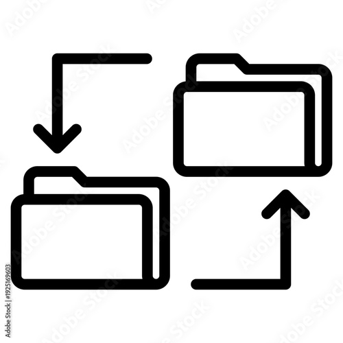 Transfer icon vector illustration.