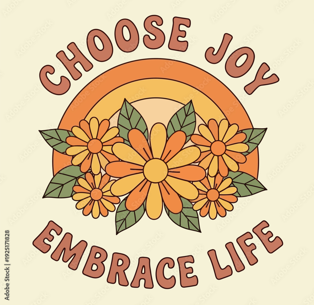 Fototapeta premium Flower T Shirt Design